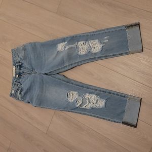 Ripped mom jeans